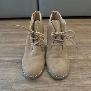 Size 10 Lucky Brand Wedge Booties